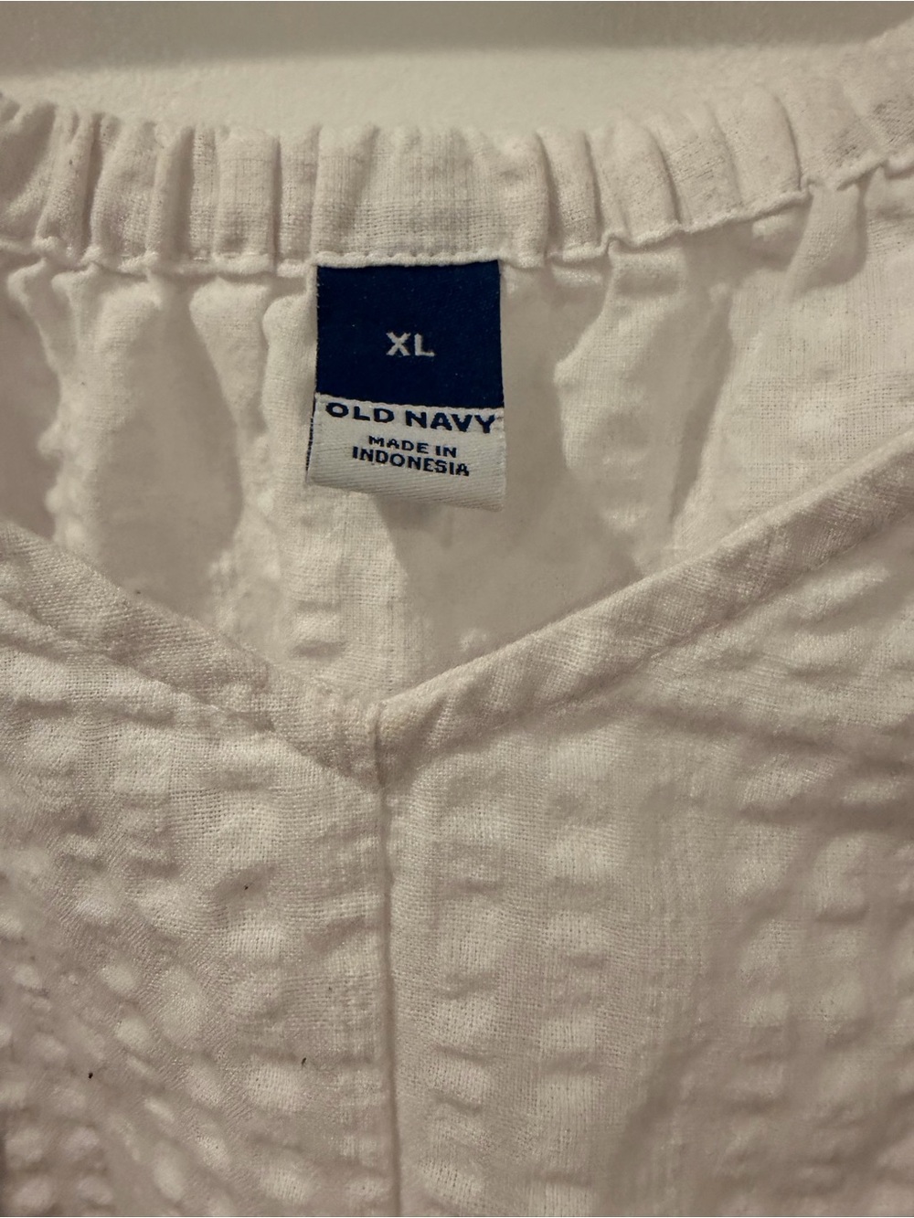 Old Navy Long Sleeve Tiered Empire Calla Lily White | Size XL - Picture 4 of 5